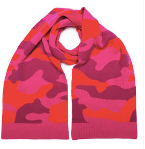 Camo Blanket Scarf Pink Mix